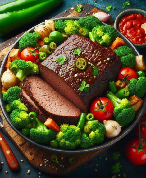 Beef Brisket Pot Roast with Broccoli